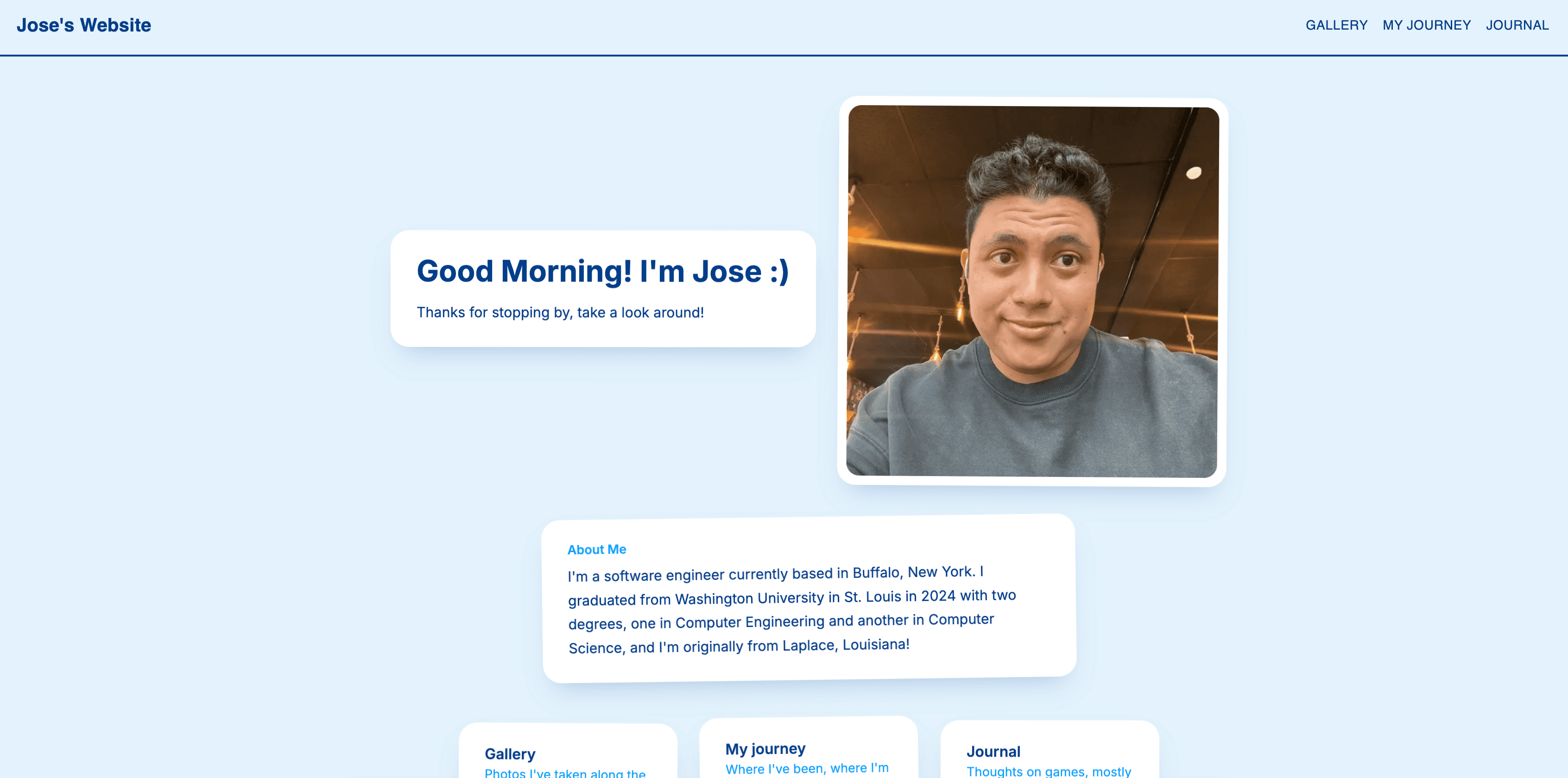My Personal Website!! screenshot 1